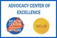banner indicates UHP has gold status as an advocacy center of excellence