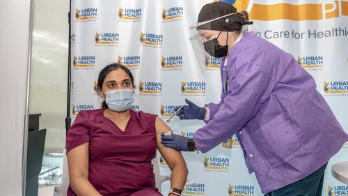 UHP homepage vaccine shot