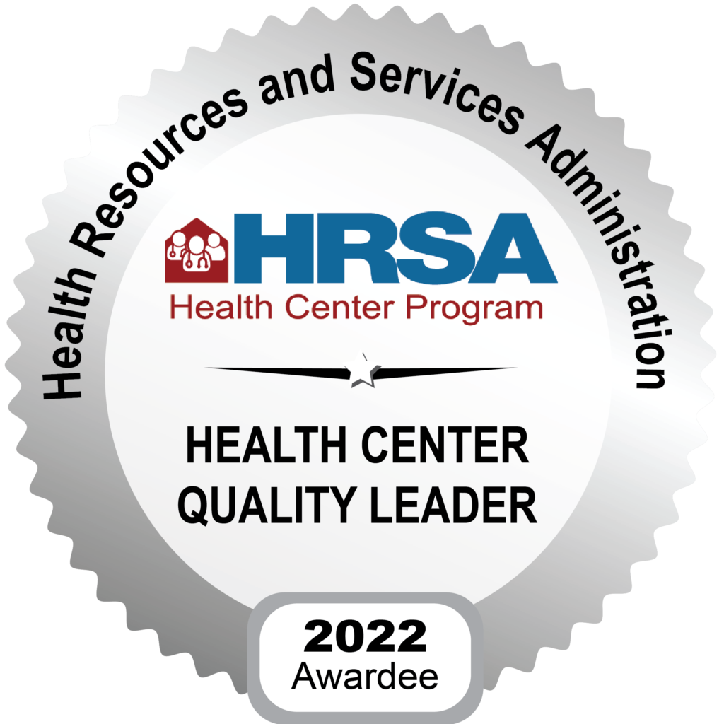 HRSA badge for Health Center Quality Leader - Silver level