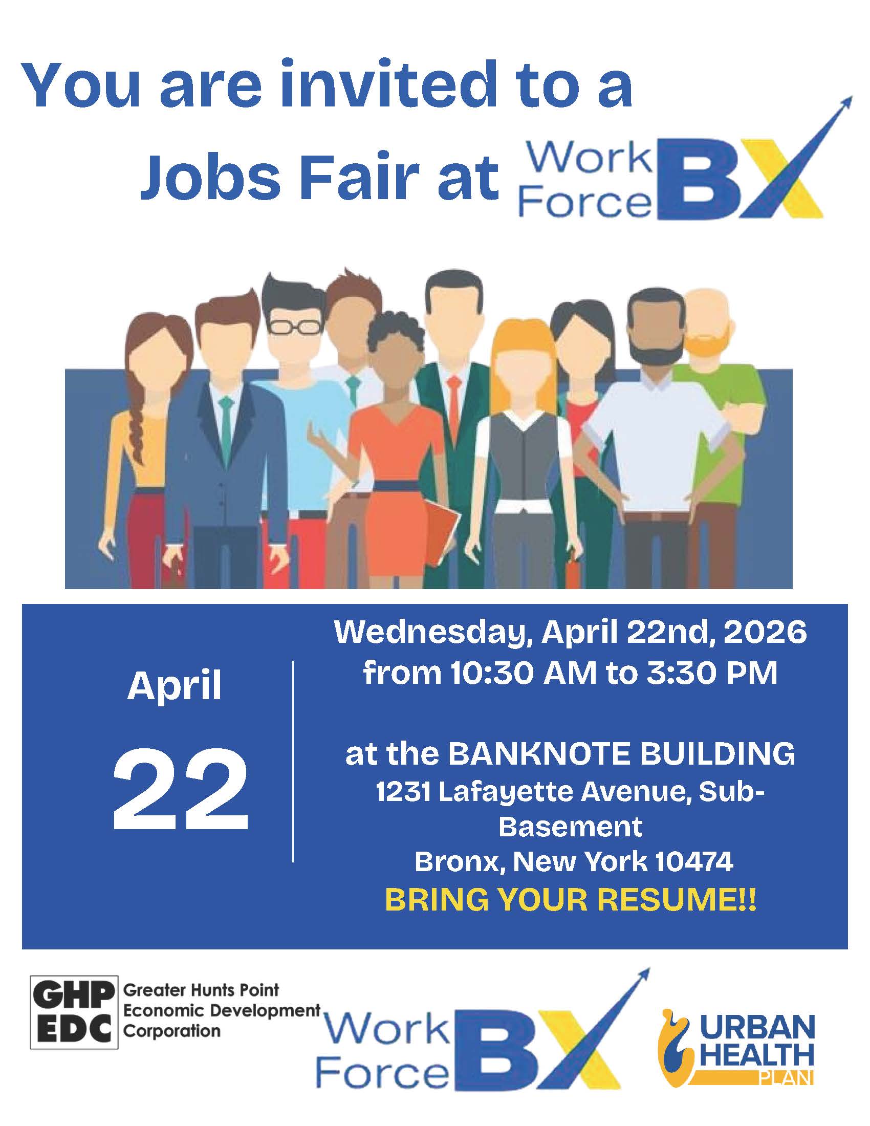 Job fair flyer - April 22 2026