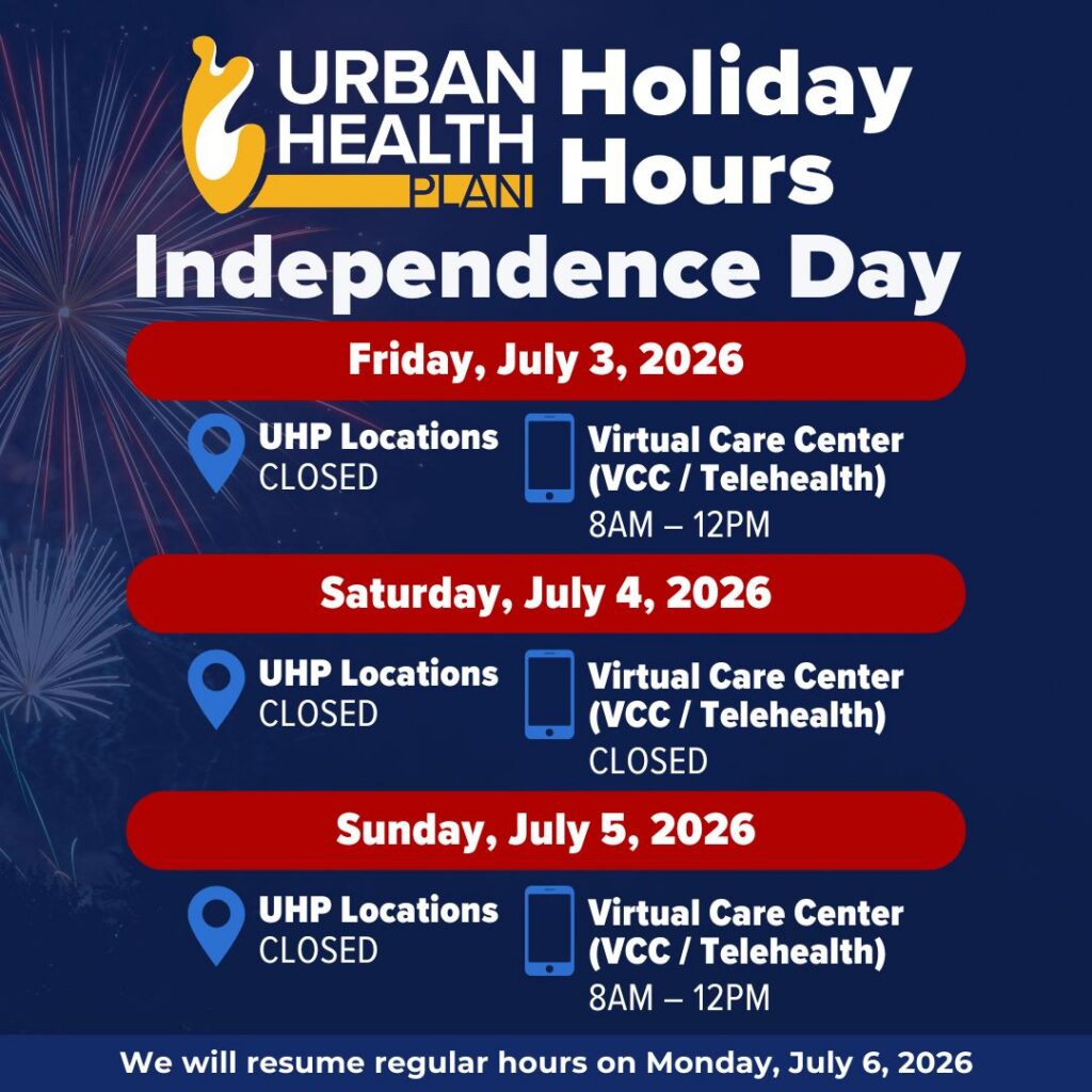 UHP July 4 Holiday Schedule 2026