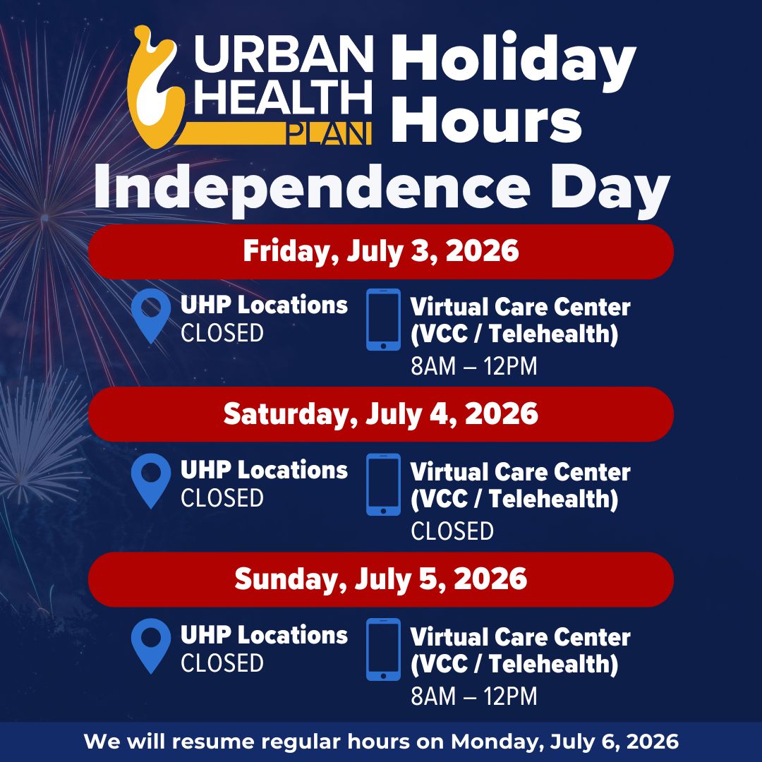 UHP July 4 Holiday Schedule 2026