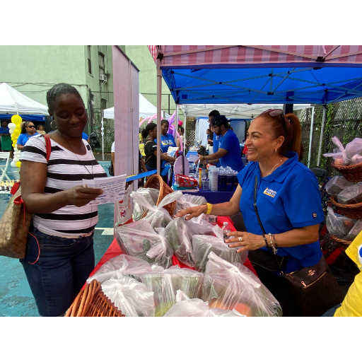 Photo of Food distribution at National Health Center Week 2025